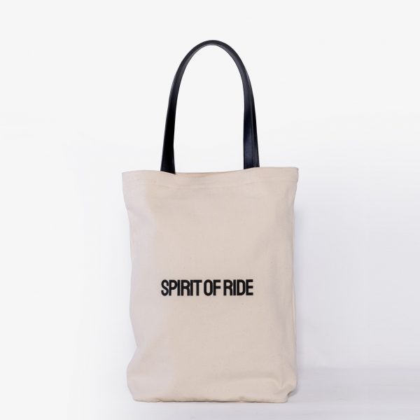 SPIRIT OF RIDE LOGO PRINTED TOTE BAG
